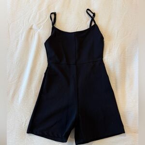 Black Ribbed Whitefox Sleeveless Romper